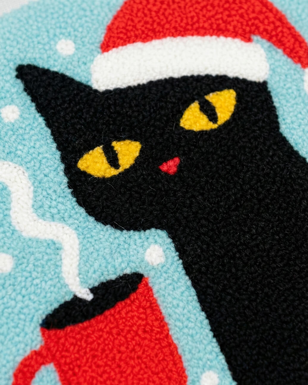 Набір Килимової Вишивки – Різдвяний Кіт Кавуська