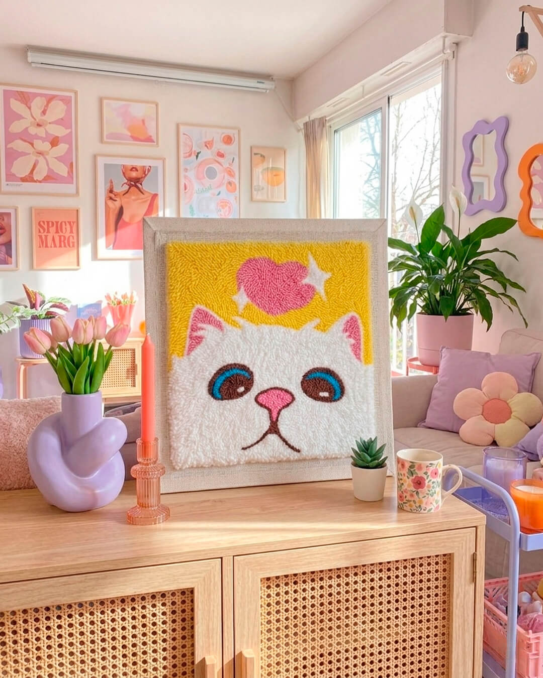 Набір Килимової Вишивки - Кіт Пухнастик