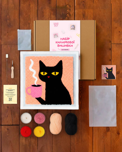Набір Килимової Вишивки – Кіт Кавуська