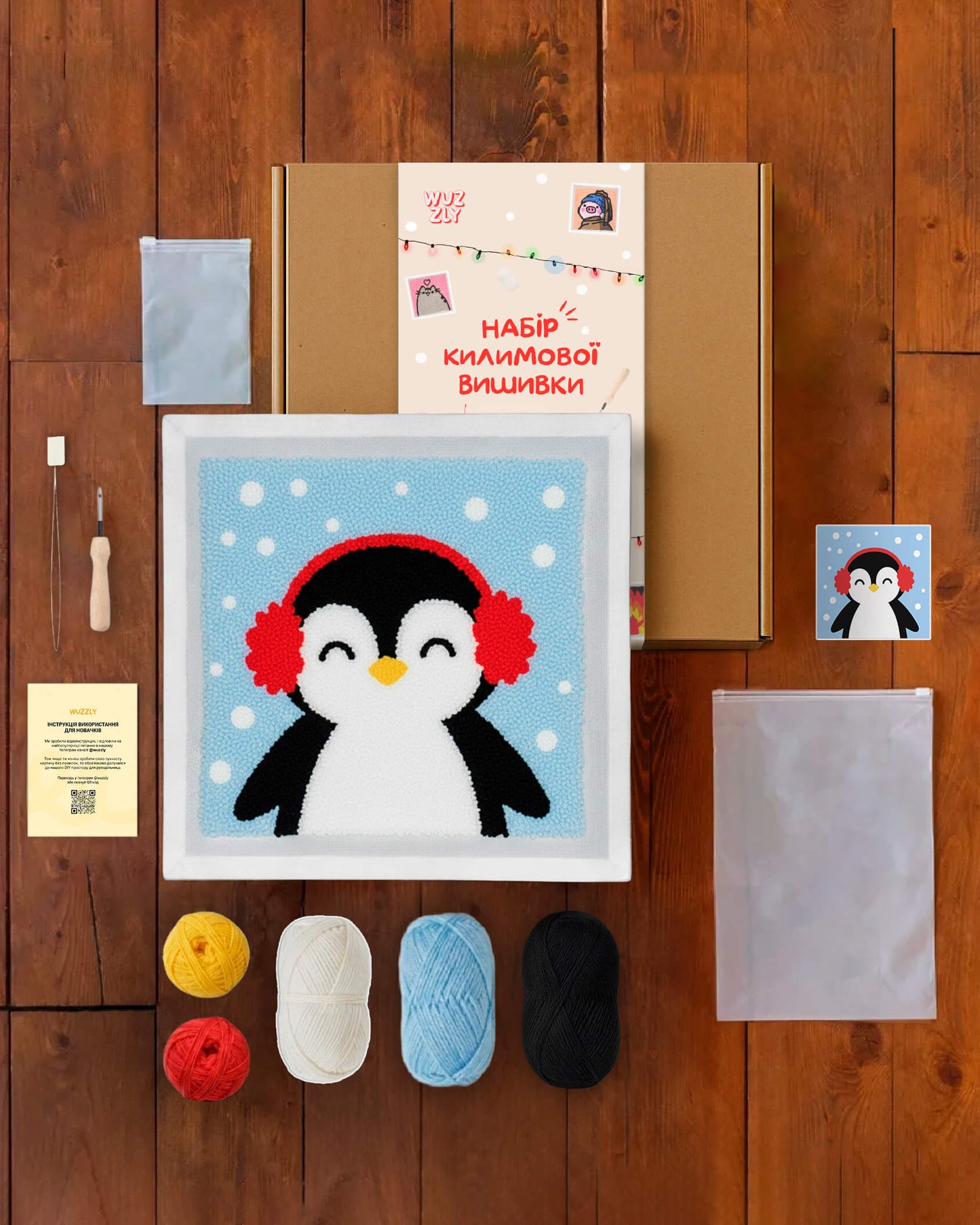 Набір Килимової Вишивки – Пінгвін Лола