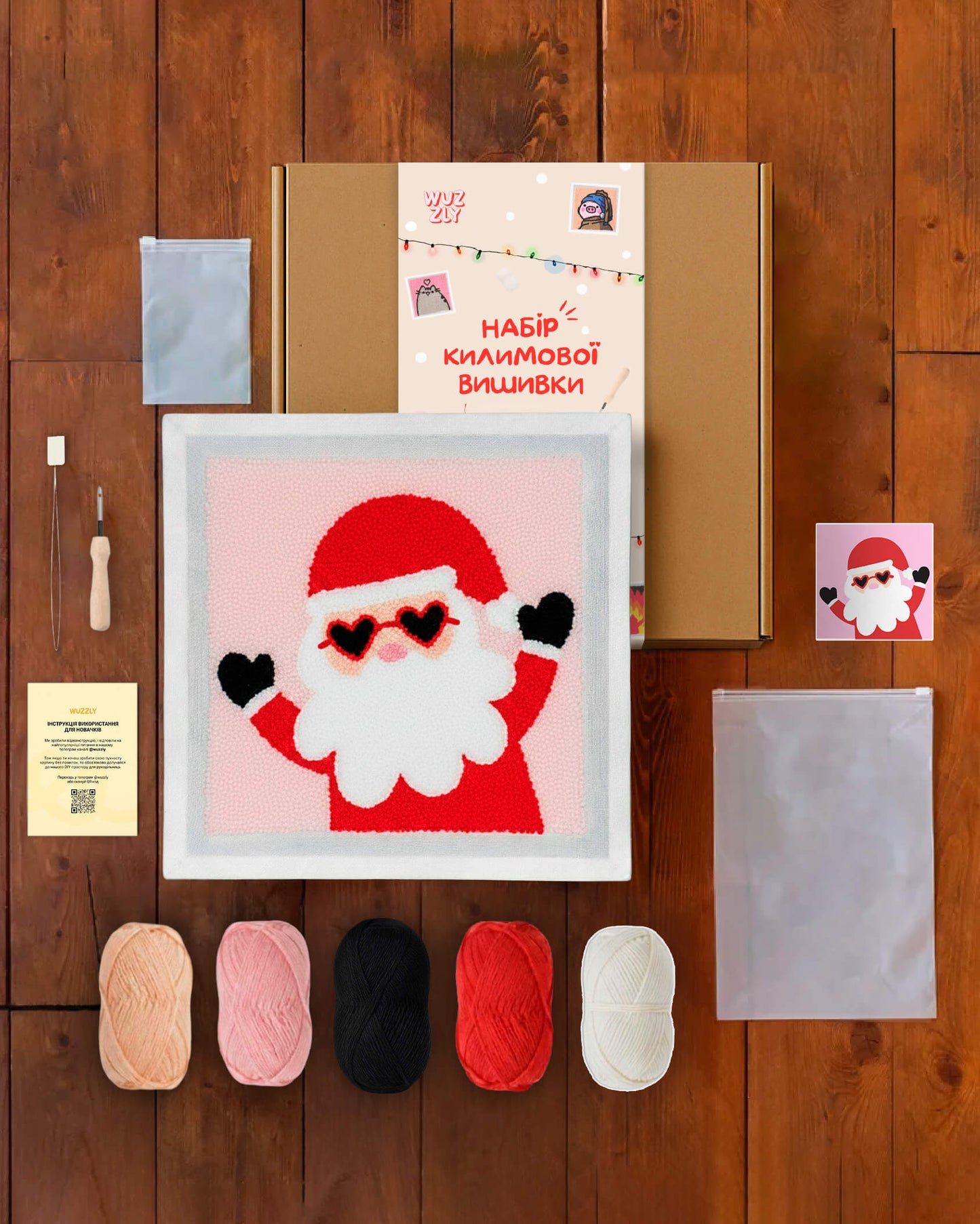 Набір Килимової Вишивки – Санта-Клаус