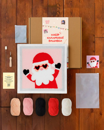 Набір Килимової Вишивки – Санта-Клаус