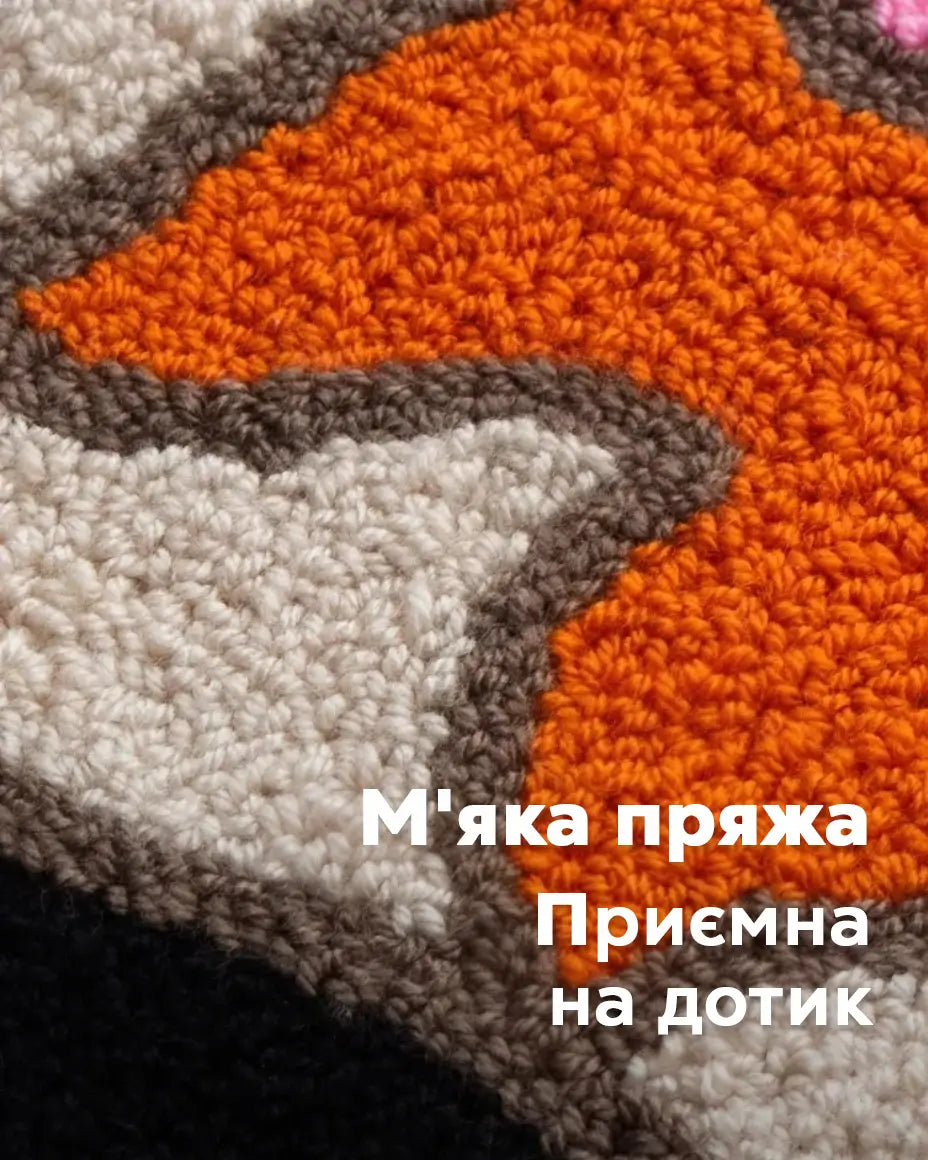 Набір Килимової Вишивки – Крутий Мем Кіт - Wuzzly